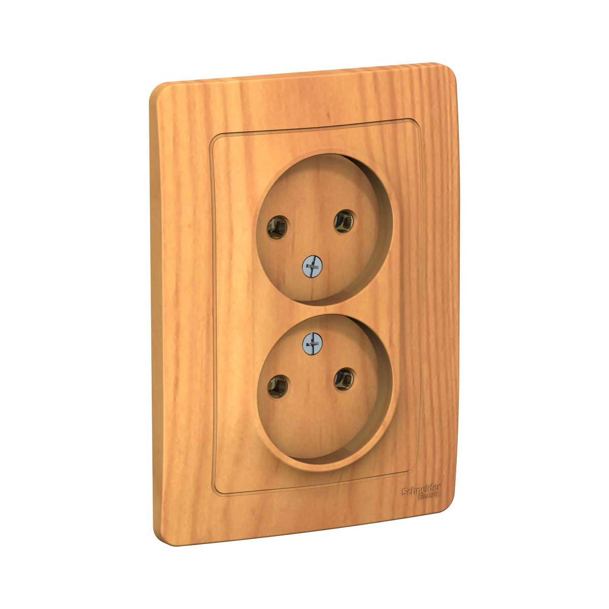 Розетка "blanca" 2-х местн. 16а, ясень (1/6/12) "schneider"