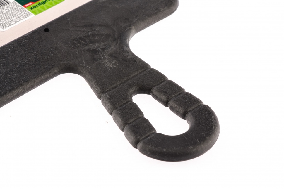 Шпатель из нержавеющей стали, 200 мм, зуб 6 х 6 мм, пластмассовая ручка Сибртех (85464)