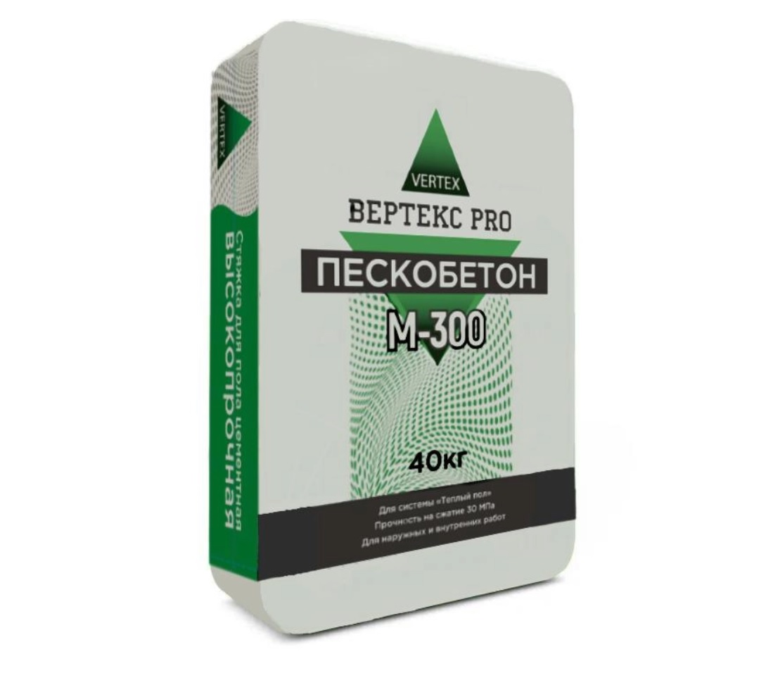 Пескобетон М300 Вертекс (Vertex) Pro 40 кг