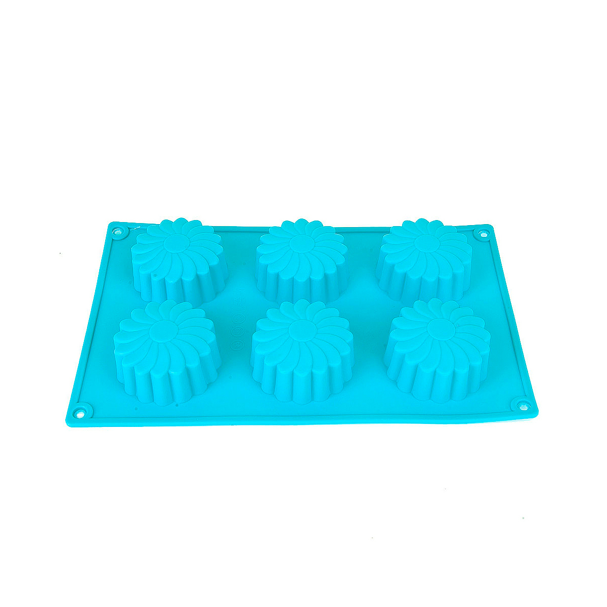 Форма для выпечки силикон. "цветочный венок" 6 ячеек d=6 см, 28,5*17*3,5 см (1/100) 9902598