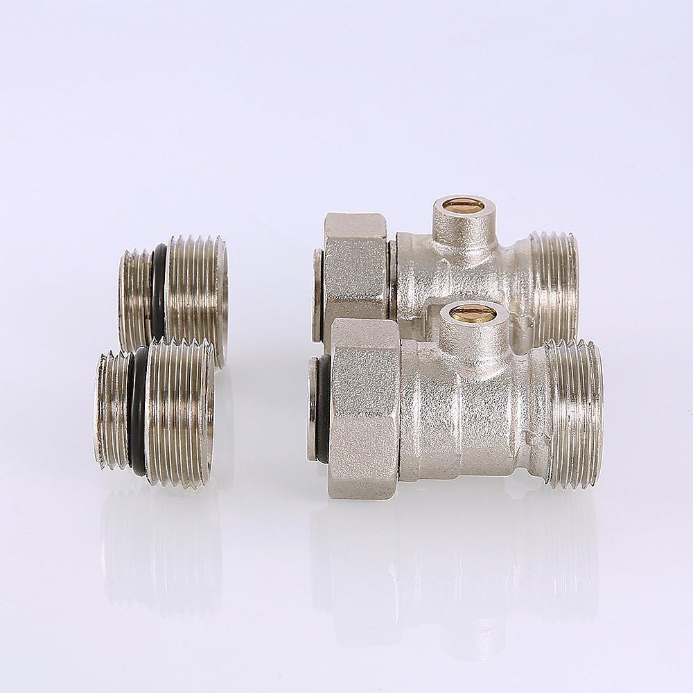 Узел прямой ВН 1/2" x 3/4" для нижнего подключения радиатора (комплект) VALTEC