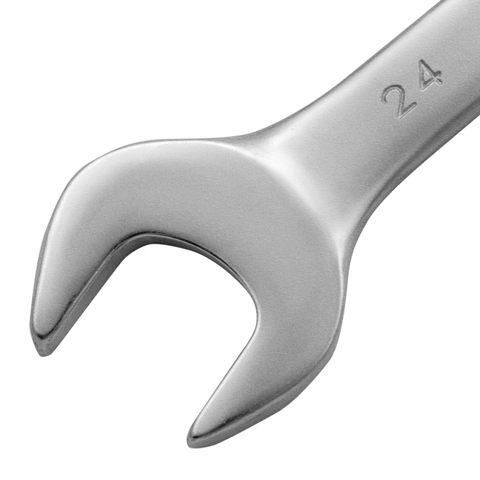 Ключ комбинированный, 24 мм, CrV, матовый хром Matrix (15119)