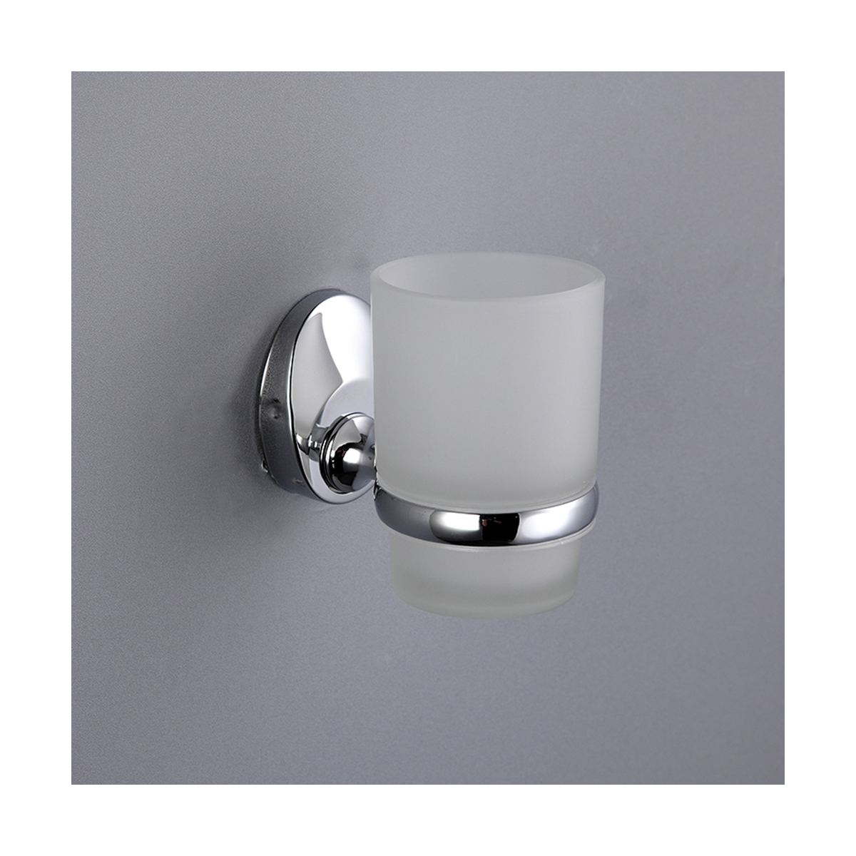 Стакан для ванной комнаты с держателем f1606, хром (1/20/40) "frap"