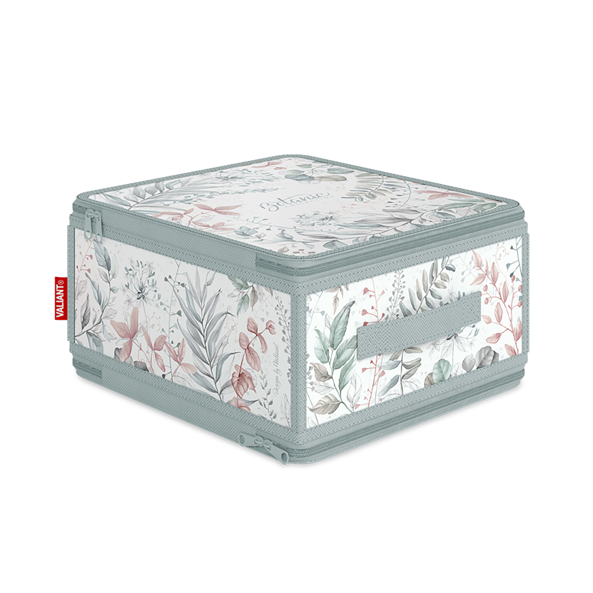 Кофр для хранения "botanic" 30*28*15 см с застёжкой-молнией (1/24) "valiant" bt-zip-m