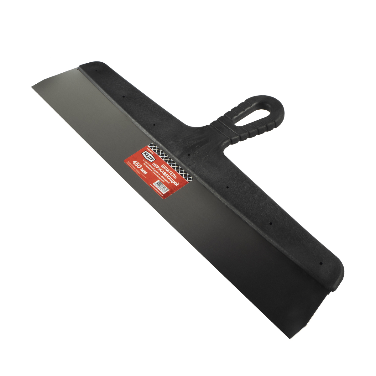 Шпатель фасадный нерж. 450 мм пластм. ручка (1/10) "кедр"  040-0450