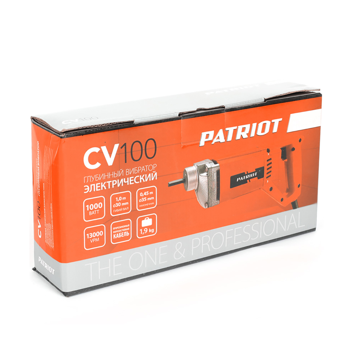 Вибратор для бетона глубинный cv 100 (1/4) "patriot" 130301100