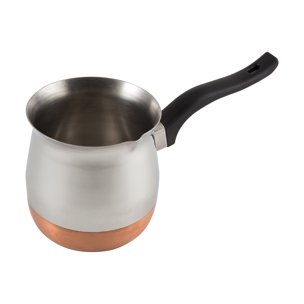 Кофеварка (турка) cw-1000c сталь, медное дно 1000 мл (1/6/24) "mallony"