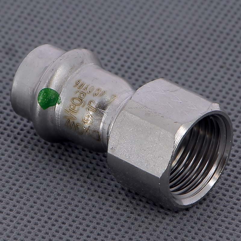 Муфта пресс-В 15х1/2" нержавеющая сталь Sanpress Inox VIEGA