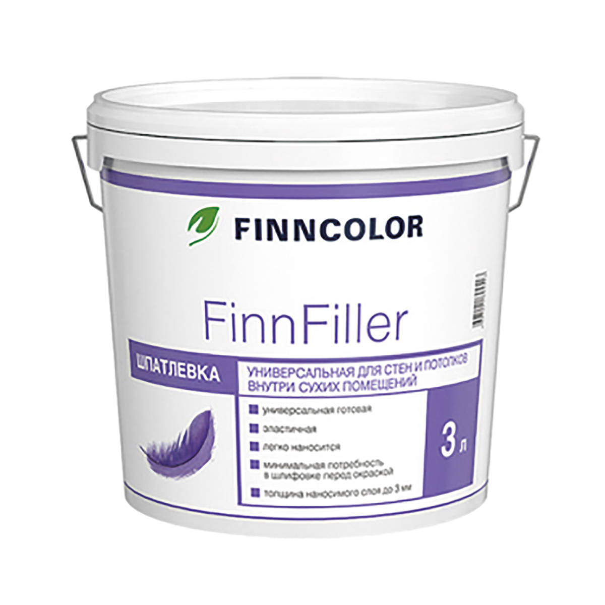 Шпатлевка финишная "finnfiller"  3 л (1) "тиккурила"