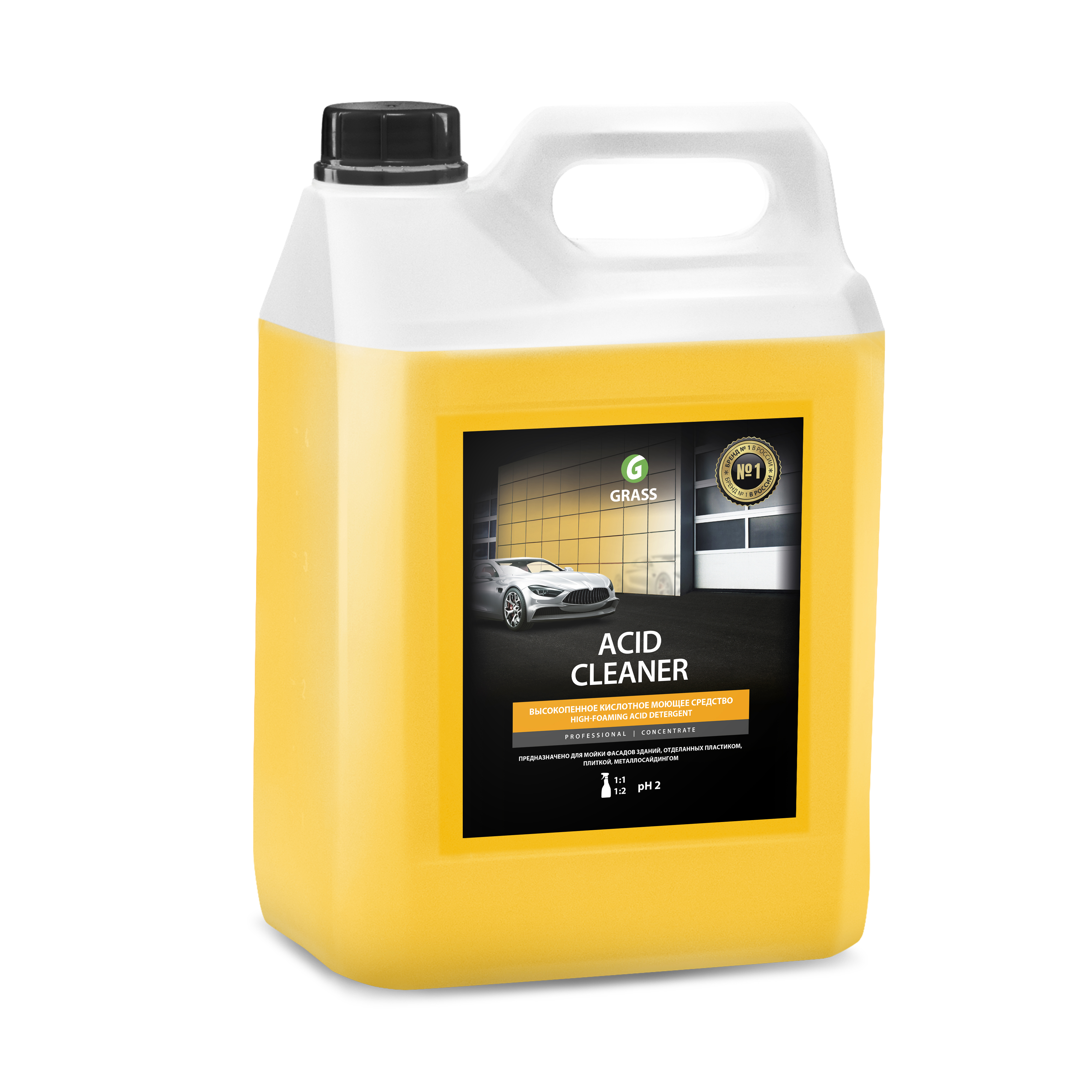 Средство для очистки фасадов  "acid cleaner" 5,9 кг (кислотное) (1/4) "grass"