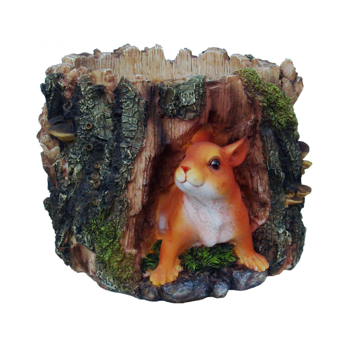 Кашпо садовое "белка в пне" 200*260 мм "гарденвилл"