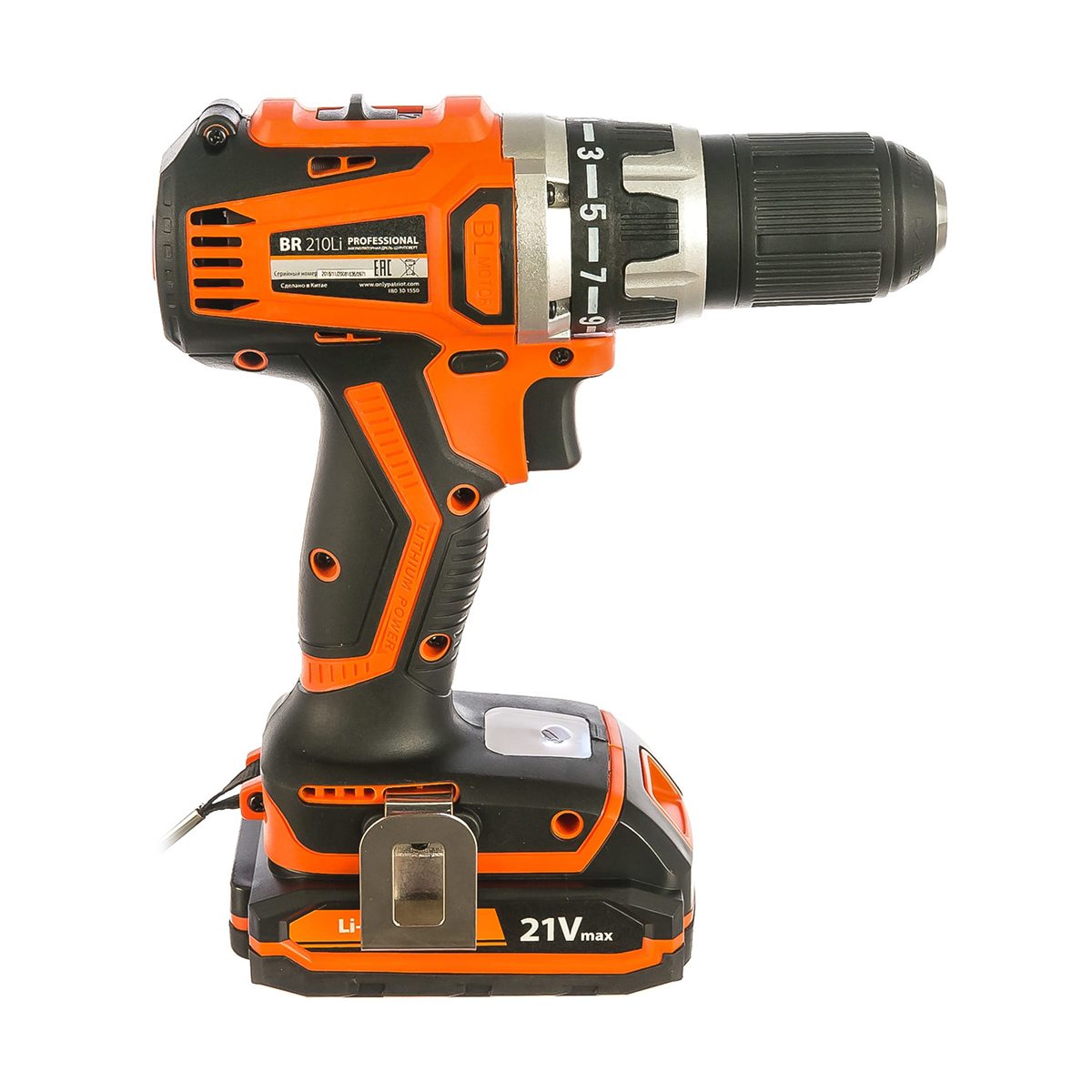 Дрель-шуруповерт аккум. br 210li (1/4) "patriot" 180301550