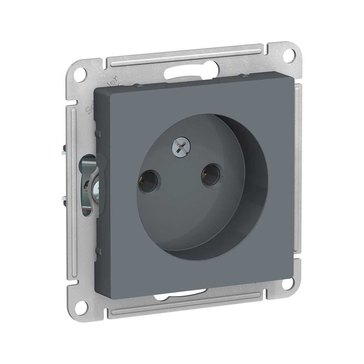 Розетка "atlasdesign" 1 местн. (механизм) 16а, грифель (1/10/60) "schneider"