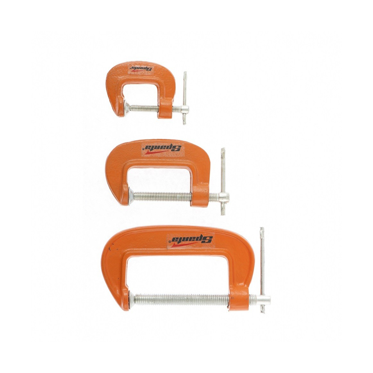 Струбцины g-образные набор 3 шт. (25-50-75 мм) (1/50) "sparta"