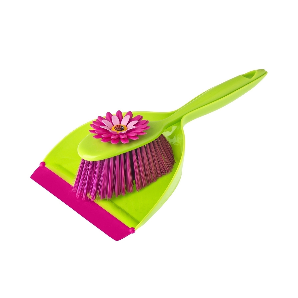 Комплект для уборки "flower power" (щетка-сметка + совок) (1/6) "vigar" 5900