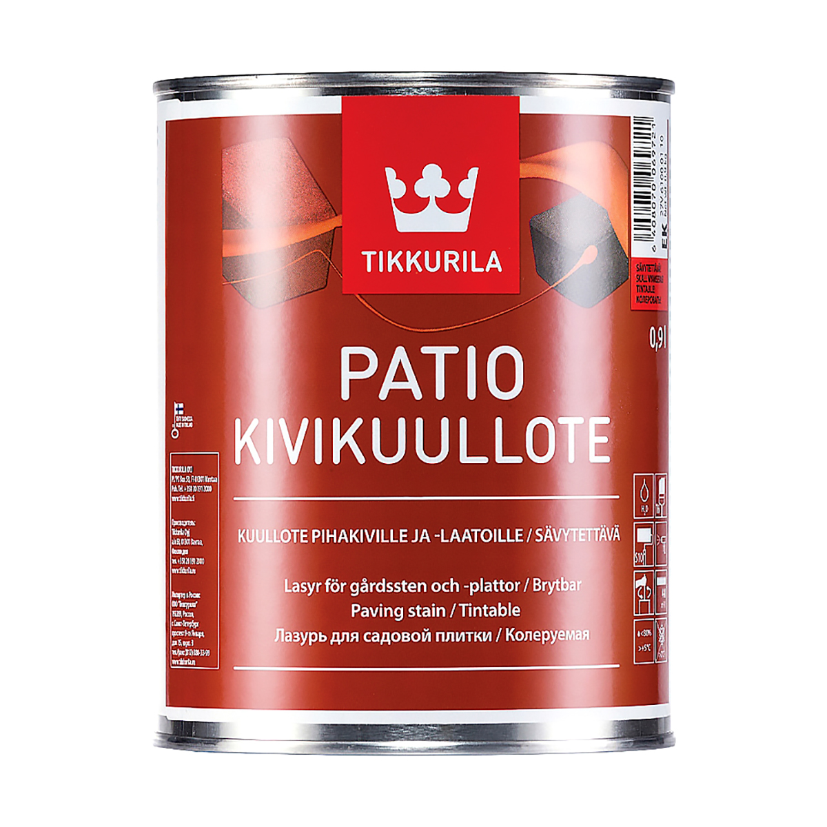 Патио  0,9 л (1/6)  лазурь для садовой плитки "тиккурила"