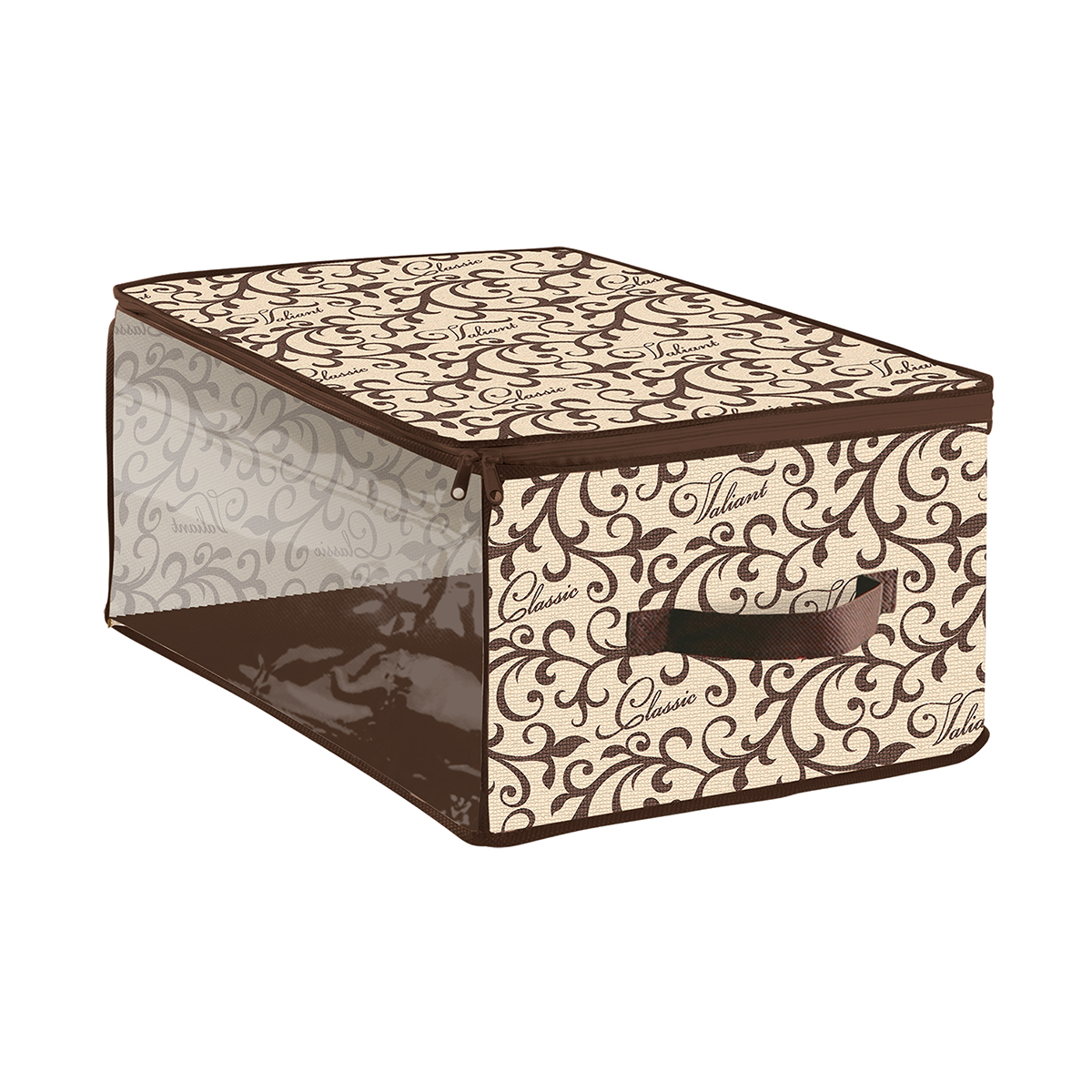 Кофр для хранения "classic" 35*30*20 см с застёжкой-молнией (1/24) "valiant" cl-cb-s