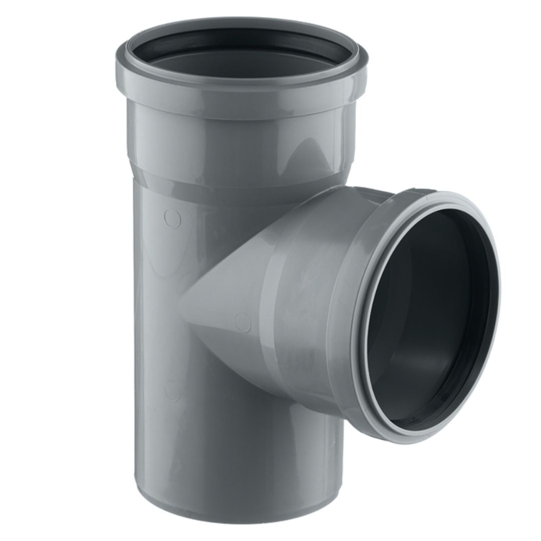 Тройник канализационный 110 х 110 (87°) двухраструбный OSTENDORF