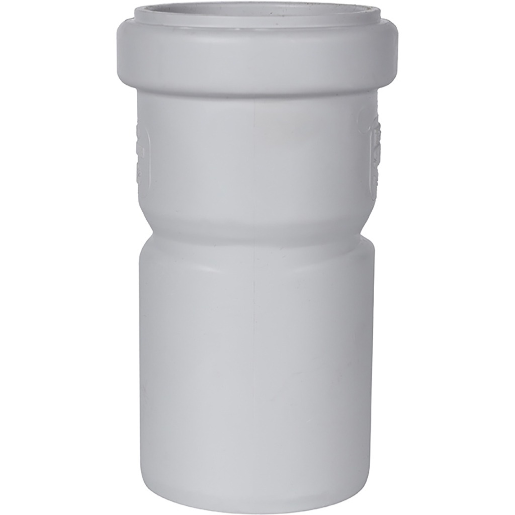 Переход эксцентрик канализационный бесшумный D = 58 x 50 мм STOUT