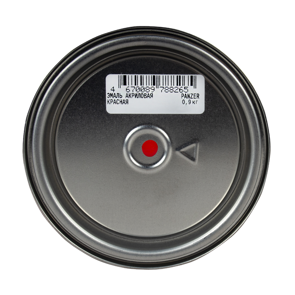 Эмаль акриловая полуглянцевая красная 0,9 кг (1/14) "panzer"