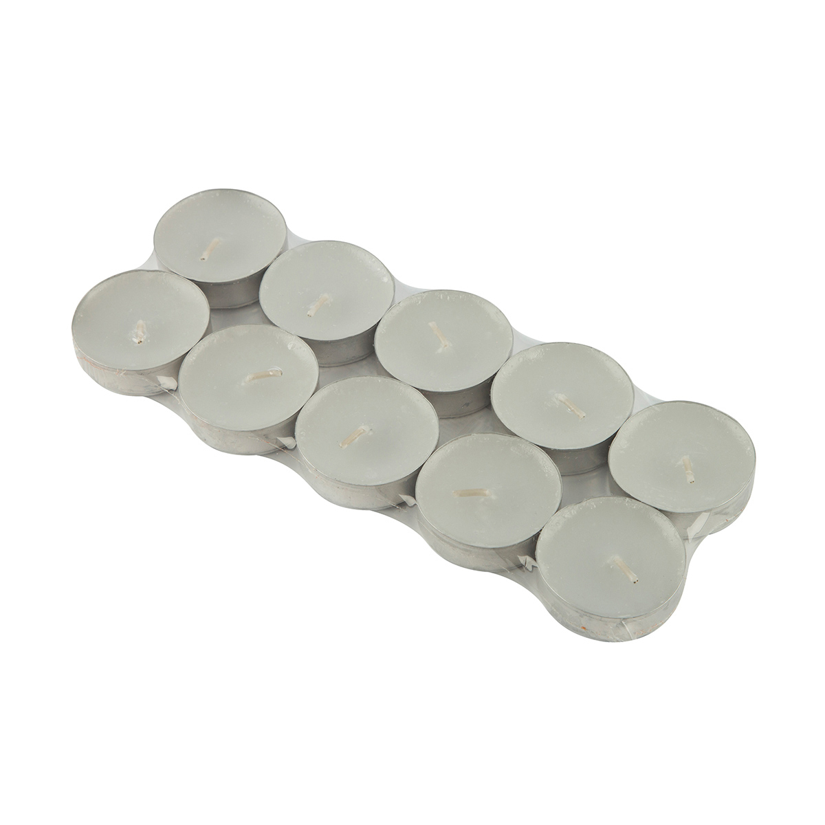 Свечи чайные "basic" (упак. 10 шт.) белые (1/20) "волшебная страна"