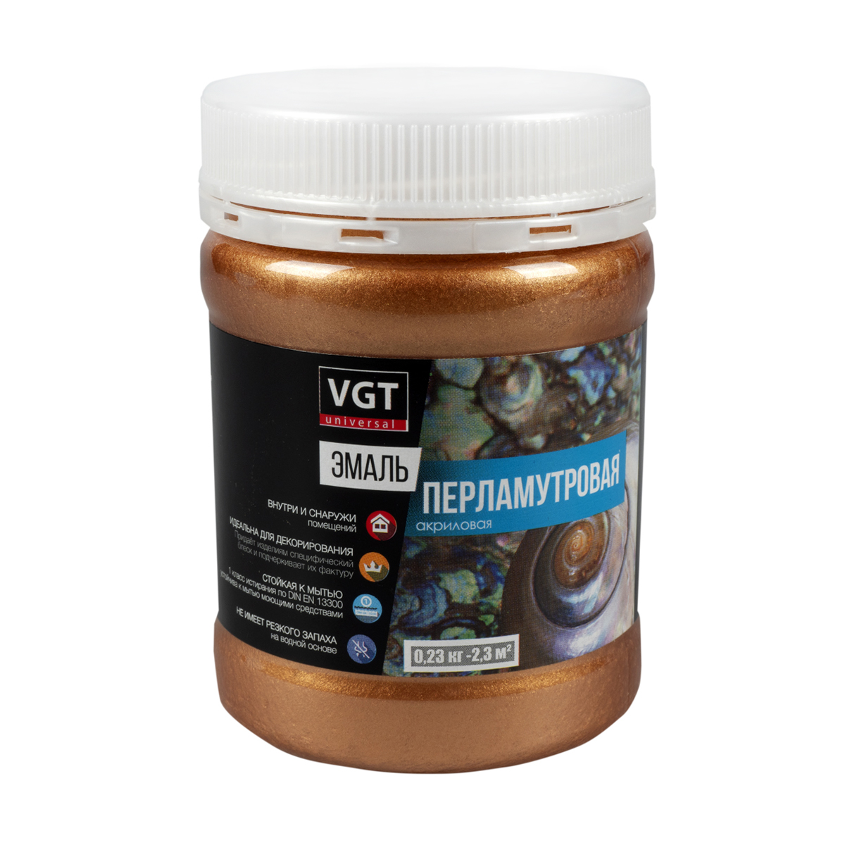 Эмаль вд-ак-1179 перламутр. бронза 0,23 кг (6) "вгт"
