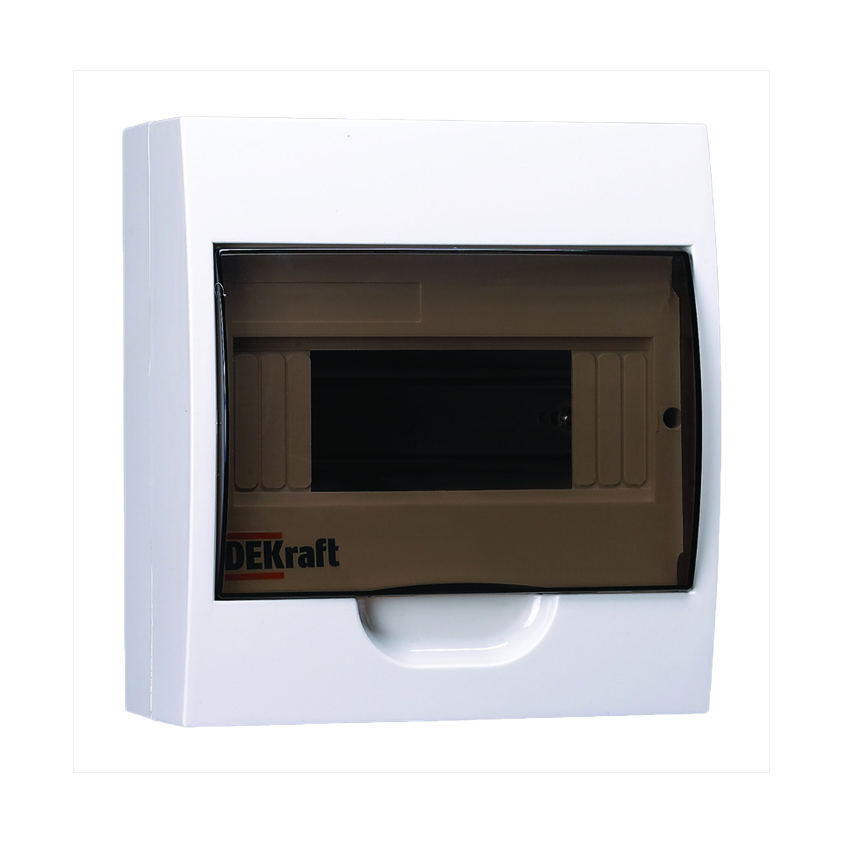 Щиток распределительный навесной щрн-п-8 8 модулей, пластик (1/20) "dekraft"