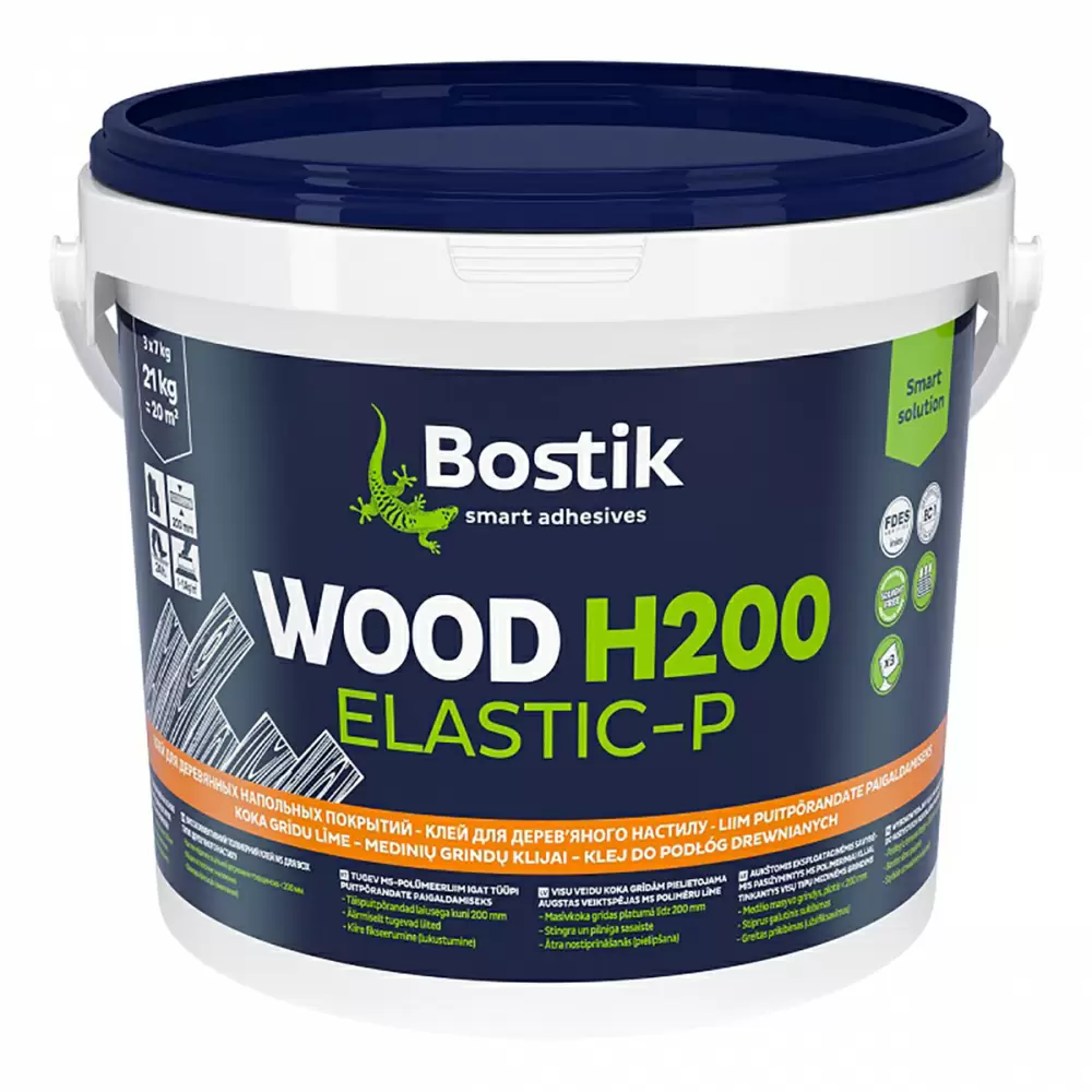 BOSTIK WOOD H200 ELASTIC-P MS-полимерный клей для паркета 21 кг