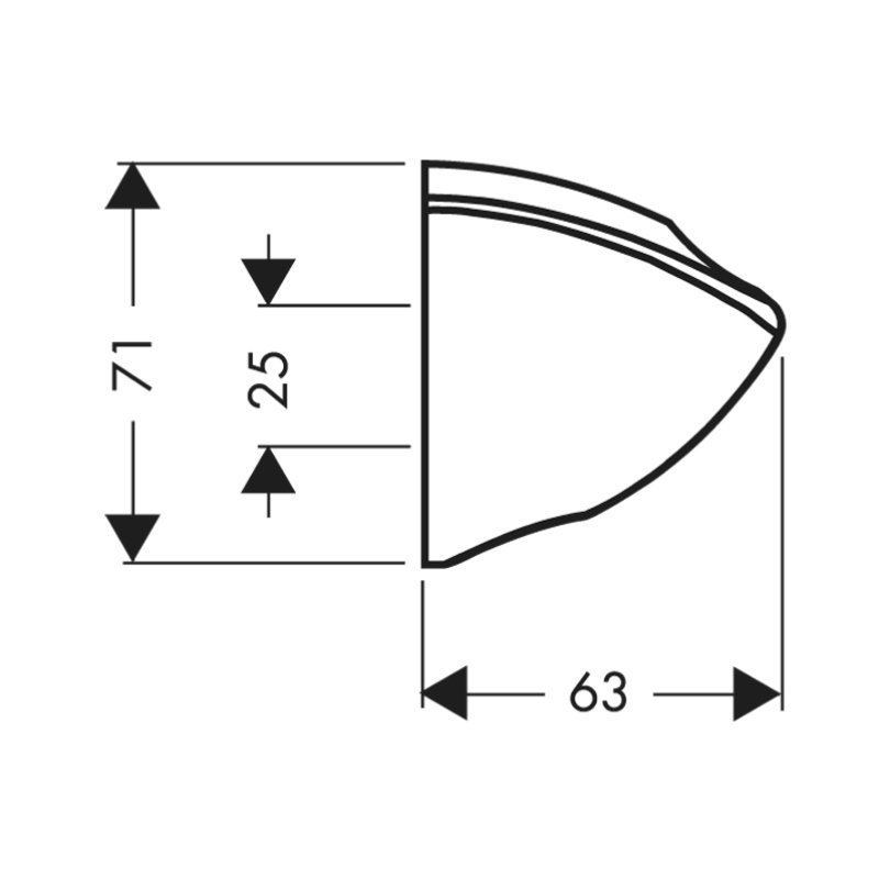 Держатель ручного душа HansGrohe HG Porter C, настенный