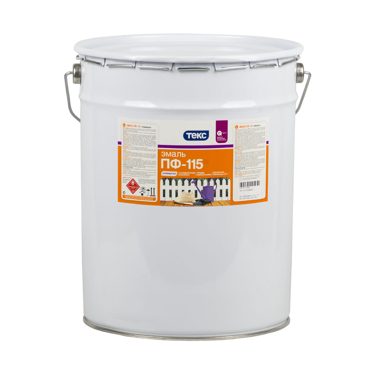 Эмаль "универсал" пф-115 желтая 24 кг (1) текс