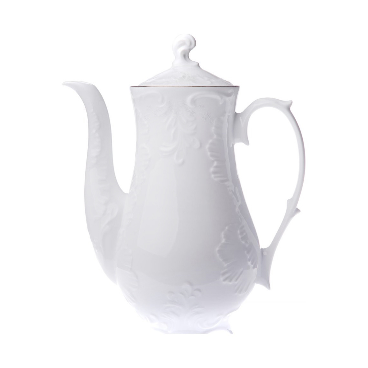 Чайник-кофейник "rococo" узор платина 1200 мл (1/6) "cmielow" 0035560-omaz2304-рококо