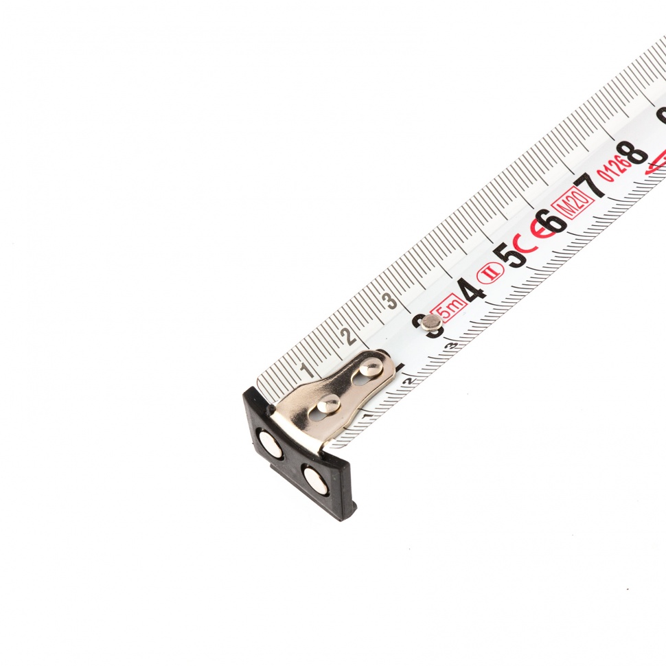 Рулетка "Ergonomisch", 5 м x 25 мм, магнитный обрезиненный зацеп Gross (31103)