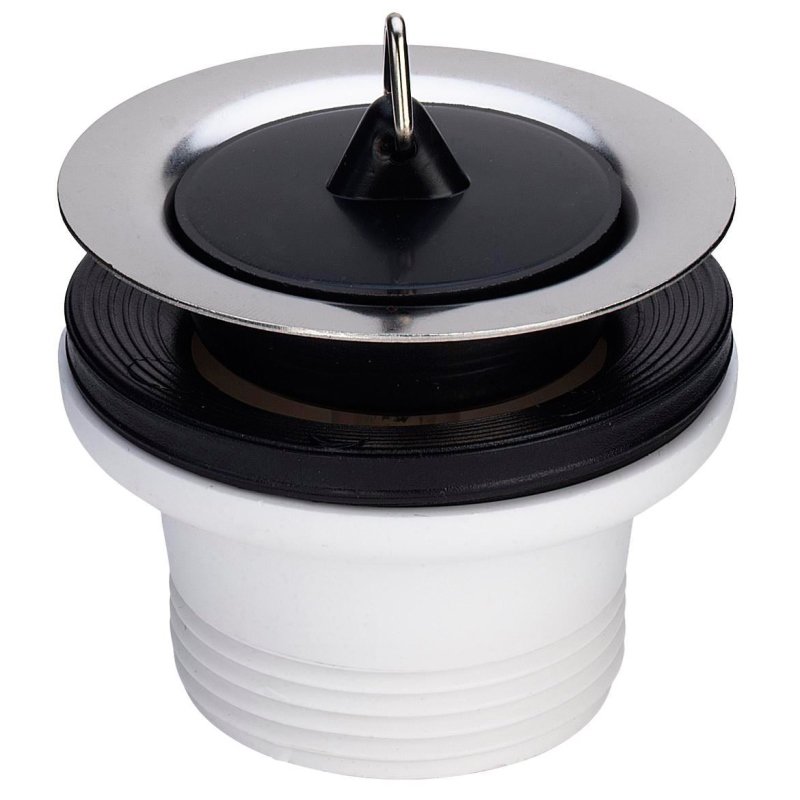 Выпуск для моек1"1/2 х 70, нержавеющая сталь, пробка