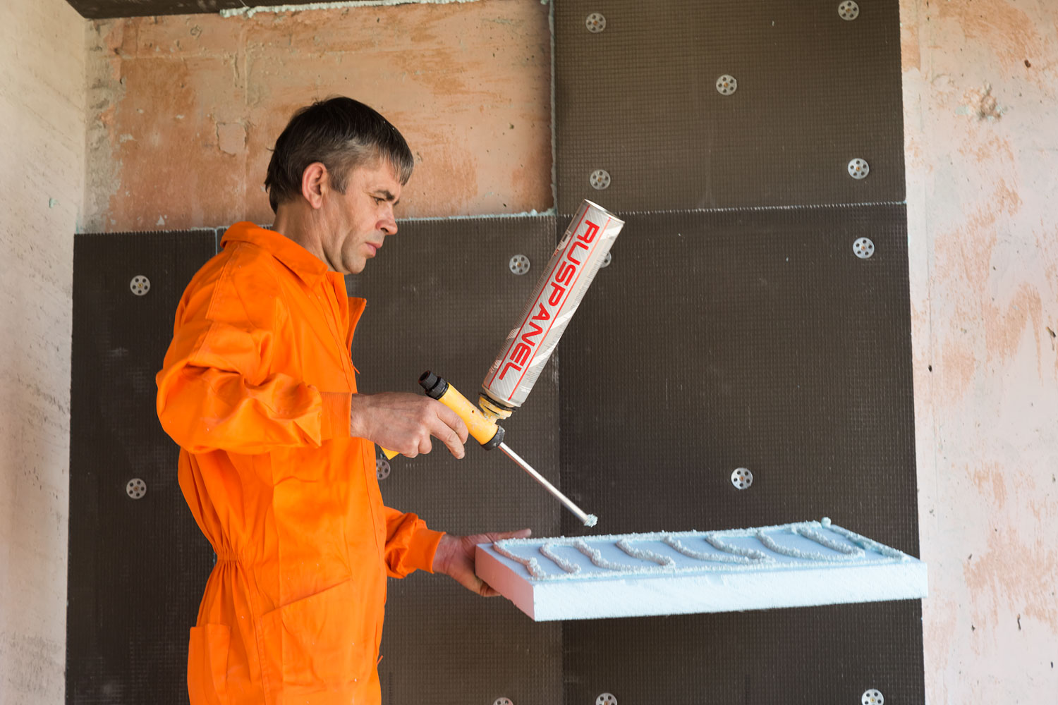 Профессиональная клей пена клей для пенополистирола Руспанель - Ruspanel Размер - объем 750 Мл Цена за 1 шт.