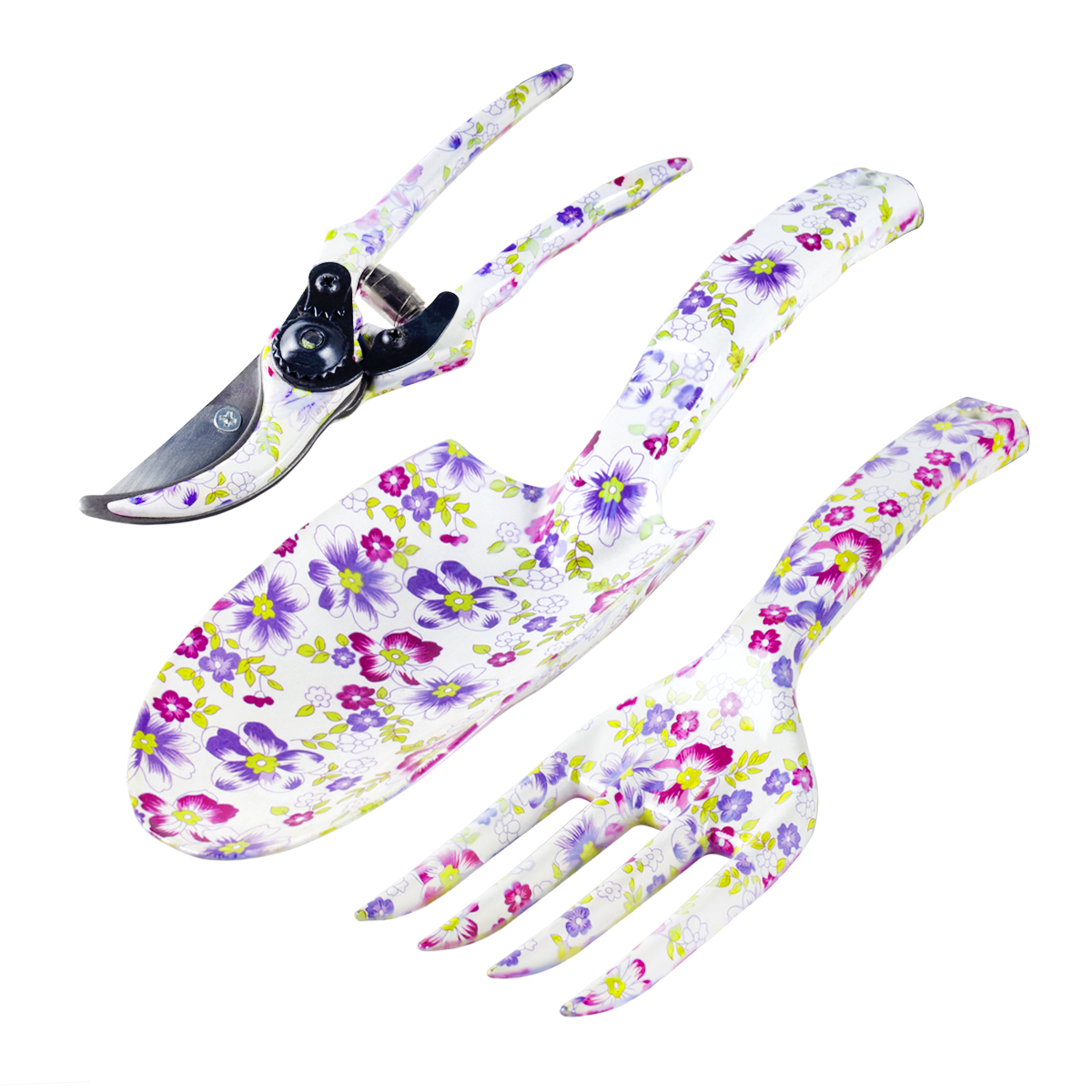 Набор садовый 3 предм. (секатор, совок алюм., вилка) (1/40) "feona" 126-2003