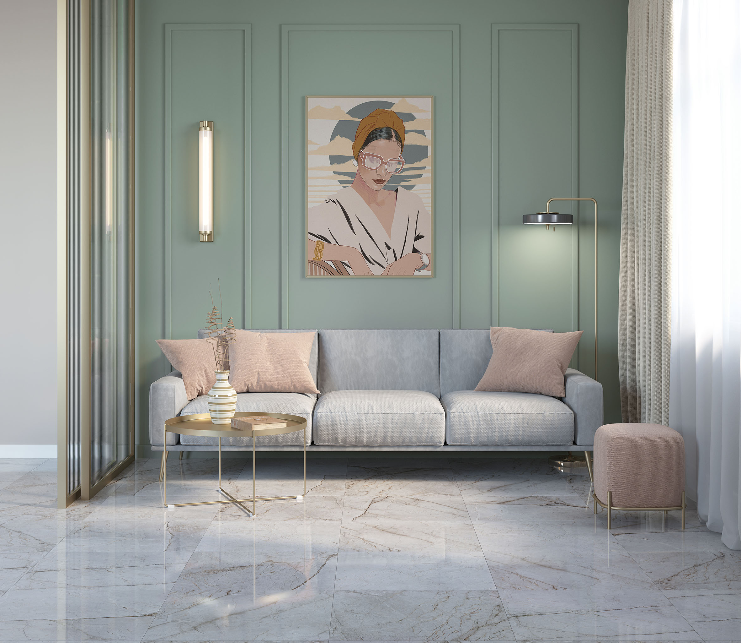 Silver root керамогранит полированный 60x60