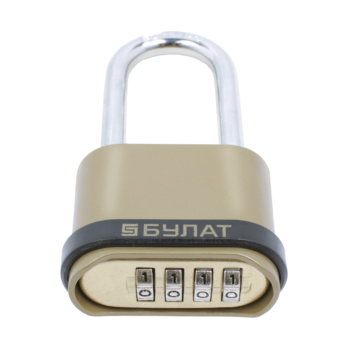 Замок навесной кодовый вс 564-01  8 мм (длинная дужка) (1/6/24) "булат"