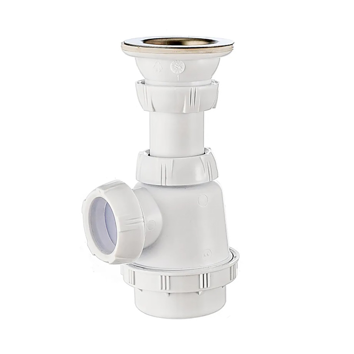 Сифон с нержав. выпуском 1 1/4" х 32 мм (1/70) "wirquin"