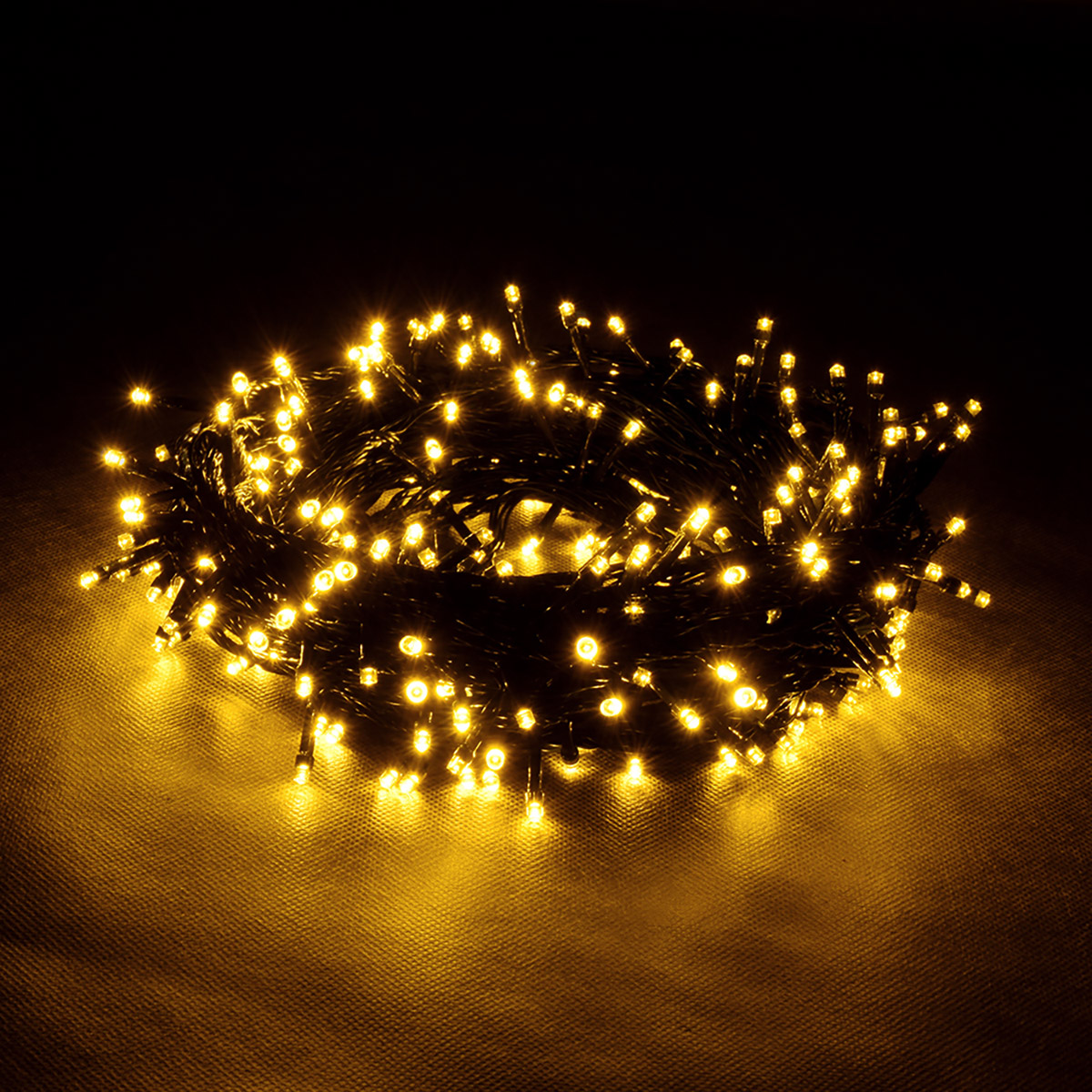 Электрогирлянда "нить" 10 м, 100 теплых ламп, 8 реж. (1/20) "vegas"