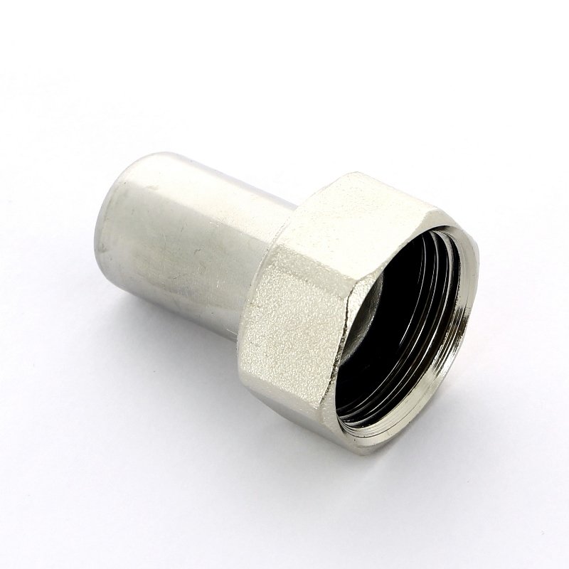 Муфта пресс-В с накидной гайкой 28х1" нержавеющая сталь Sanpress Inox VIEGA