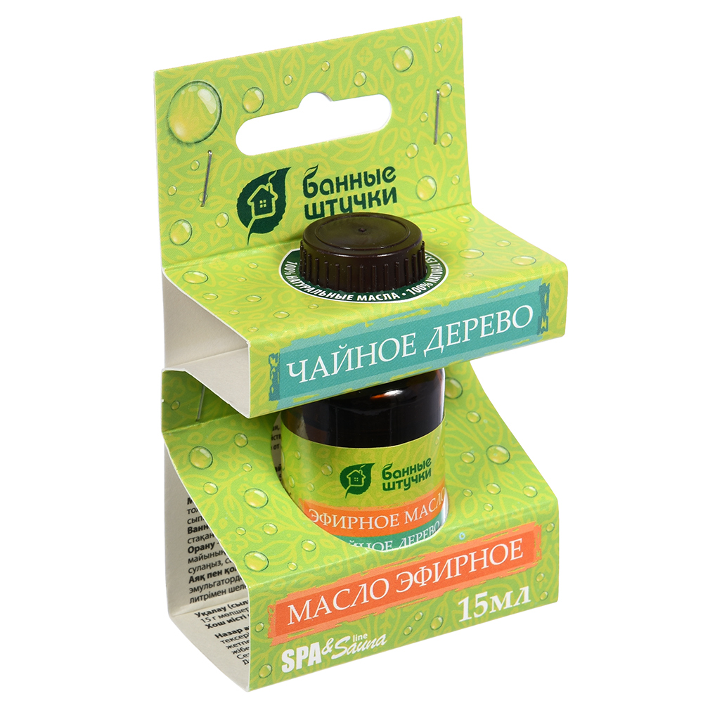 Масло эфирное "чайное дерево" 15 мл (1/28) "банные штучки" 32281