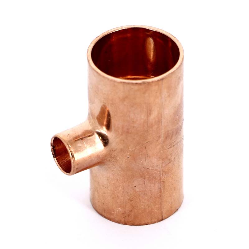 Тройник переходной под пайку 28 х 12 х 28 мм VIEGA медный