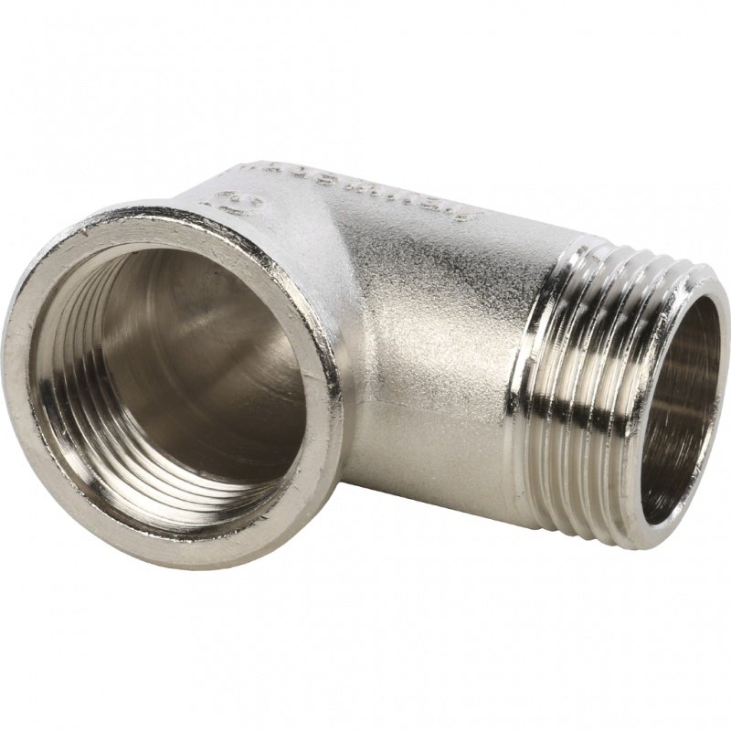 Угол резьбовой ВН 1" никель STOUT