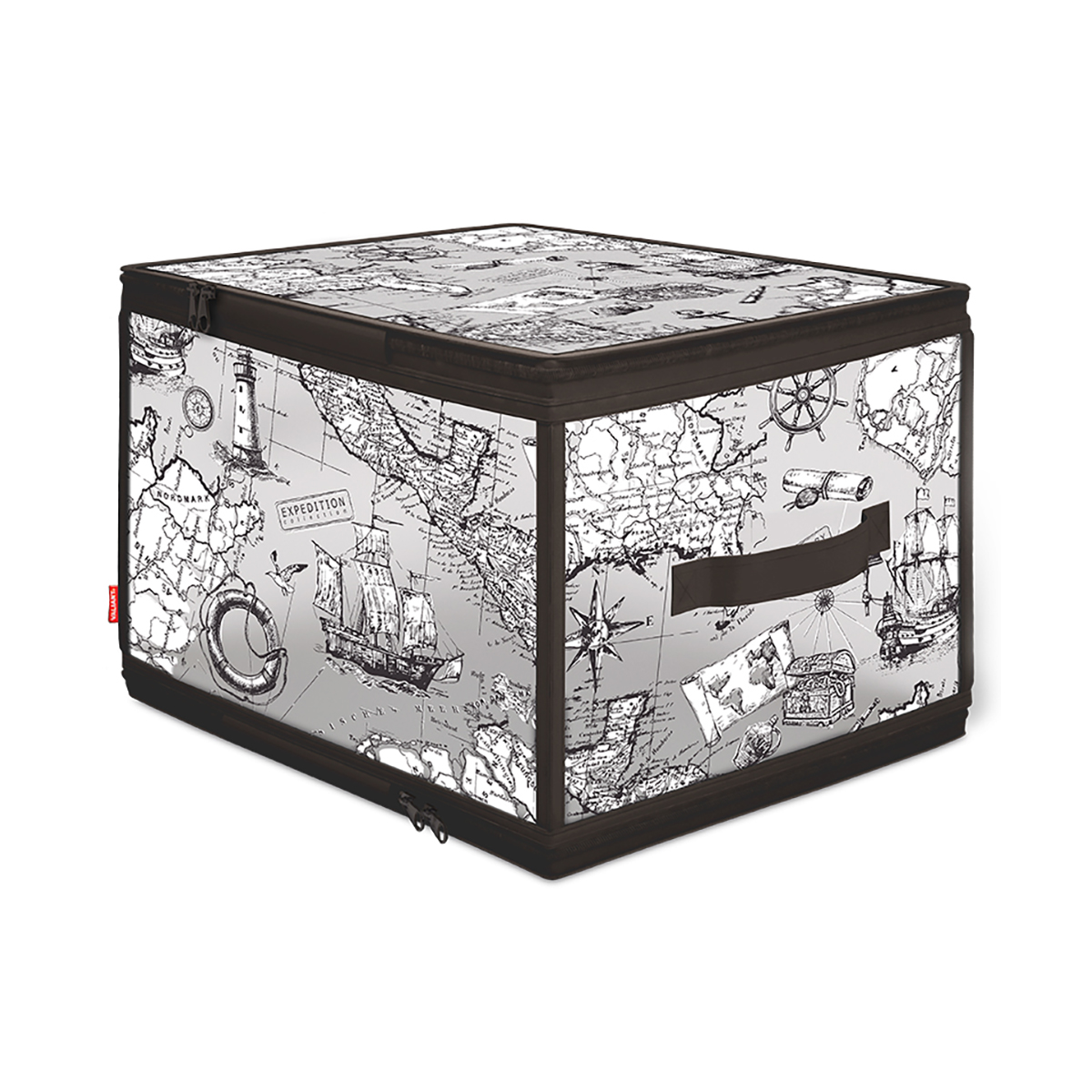 Кофр для хранения "expedition" 40*30*25 см с застёжкой-молнией (1/24) "valiant" ex-zip-l