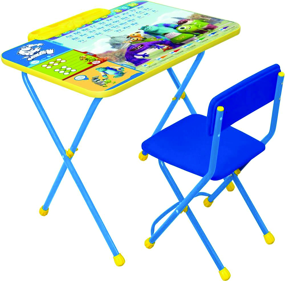 Комплект детский  "disney 2" университет монстров стол с пеналом + стул (мягк. сиденье) д2у