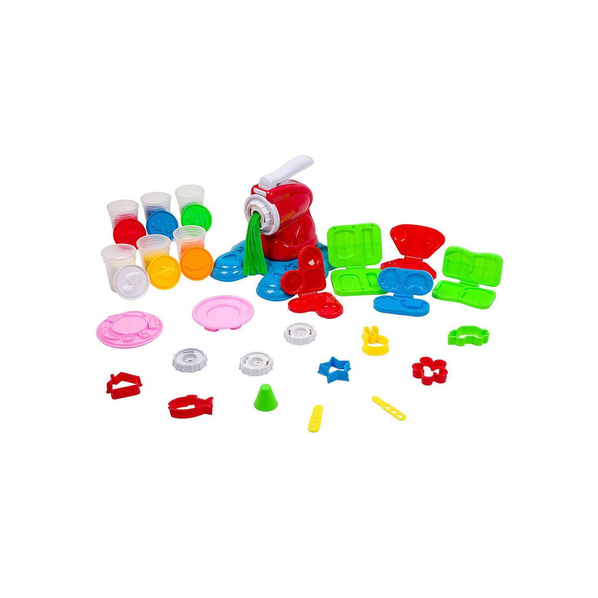 Набор с массой для лепки "чудесный завтрак" форма-трафарет 28 предм. "bondibon" вв3314