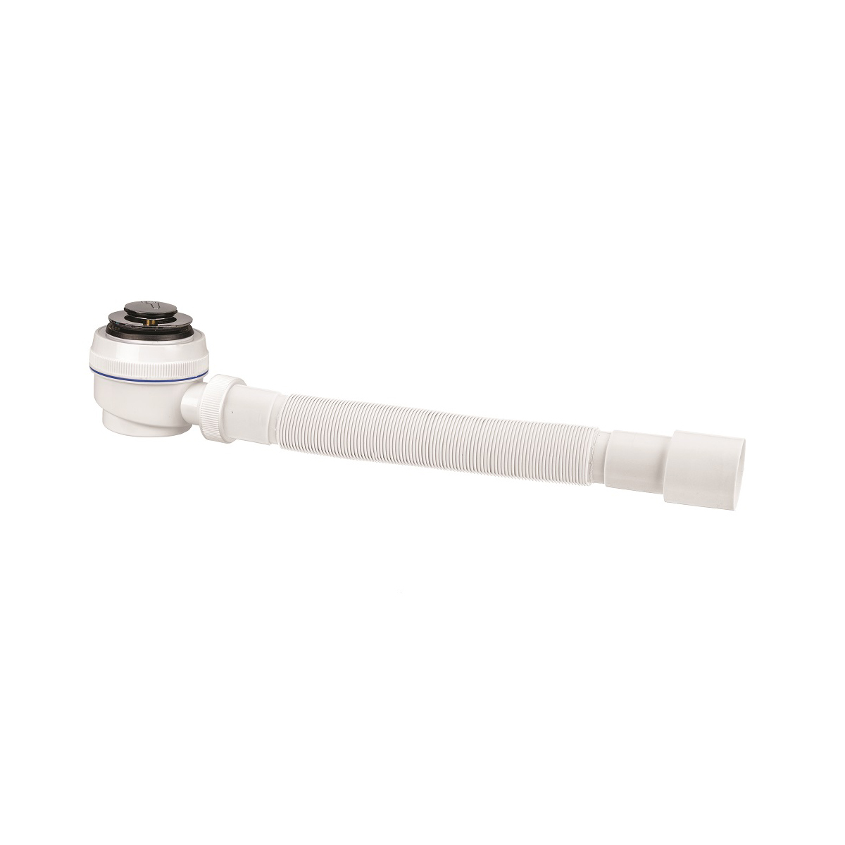 Сифон для душевого поддона "элит" с выпуском клик-клак и гофротрубой 800 мм (1/30) "вирпласт"