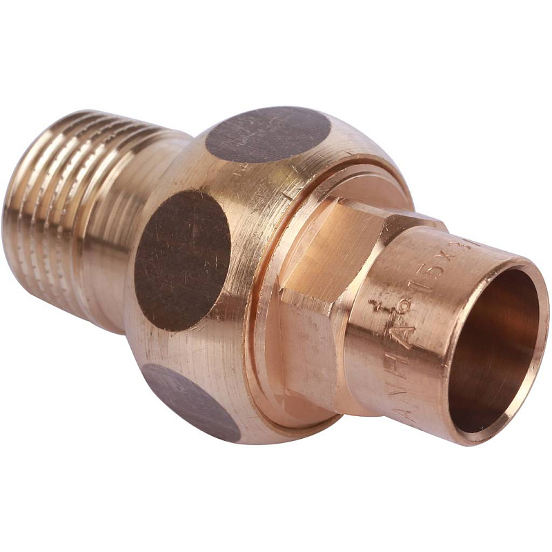 Американка (сгон) 15x3/4" НР самоуплотняющаяся под пайку бронзовая SANHA 143411534