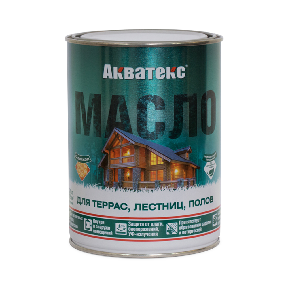 Акватекс масло для террас, лестниц, полов  0,75 л (6) "рогнеда"