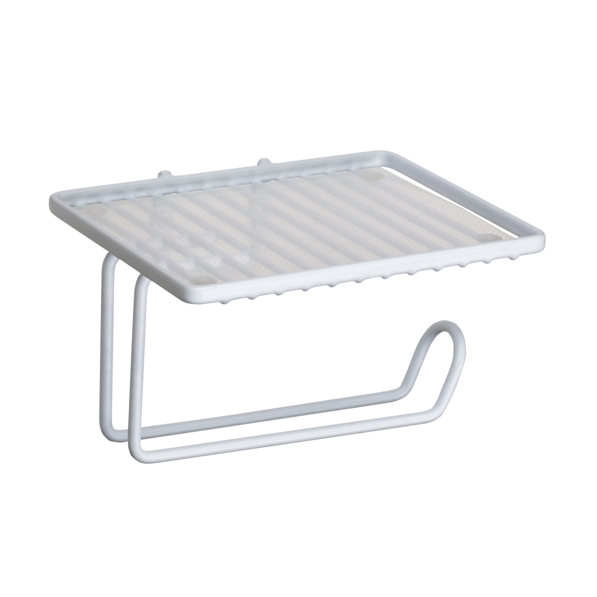 Держатель для туал. бумаги с полкой "colors" (белый) (1/32) "swensa" swr-19005-06